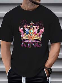 Men T-Shirts - 黑色 - 查看 3