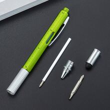 Multifunctional 6-In-1 Tool Pen, Pocket Metal Practical Pen With Ruler, Stylus, Screwdriver Bits, Portable Keychain Small Tool Pen, Suitable As Gift For Men, Engineers, Repairmen - Sets - View 4