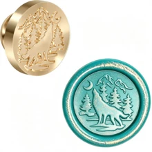 Compass Wax Seal Stamp, Nautical Theme; 25mm Brass Head With White Bubble Handle Wax Seal Stamp, Suitable For Wedding Invitations, Birthday Cards, Envelopes, Gift Packaging - Set - View 24