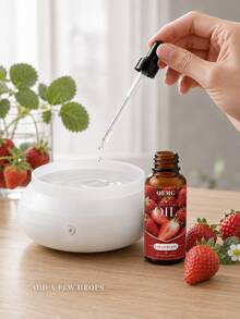 100ml/30ml Strawberry Scented Essential Oil, Long-Lasting Air Freshener Fragrance, Suitable For Making Aromatherapy And Using With Aromatherapy Diffusers - Strawberry Essential Oil - View 7