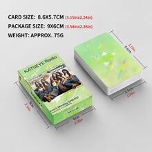 1pc,New 55pcs KATSEYE Photocard BEAUTIFUL Global Girl Group KPOP Merchandise LOMO Cards, Idol Collectible Decorative Cards, Fan Merchandise Decor - Card - View 3