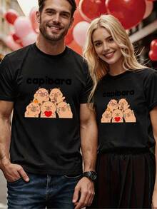 Men T-Shirts - 黑色 - 查看 2