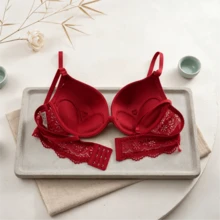Women Bras & Bralettes - Red - View 4