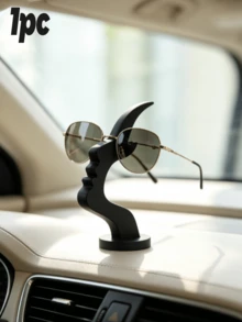 1pc/2pcs Abstract Face Shaped Glasses Holder, Minimalist Glasses Stand Desktop Decor, Creative Glasses Display Rack, Glasses Storage Organizer, Modern Desktop Ornament, Suitable For Bedroom, Office, Etc., Unique Gift For Glasses Wearers - Multicolor - View 14