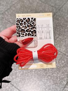 Sexy Leopard Print, Fine Glitter Color Block Pattern, Minimalist Apple Charger Protective Case, Compatible With 20W Phone 15 Charger, 16 ProMax Phone Cable Protector Cover, Anti-Bend, Anti-Cat Bite, Suitable For 13/14 Plus Data Cable Protector, Charger Protector. Christmas Gift - Multicolor - View 5