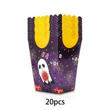 10/20/50Pcs Halloween Party Popcorn Boxes, Ghost Pumpkin Skull Bat Pattern Snack Containers, Disposable Candy Treat Boxes For Halloween Celebration, Trick Or Treat, Movie Night Party Decorations And Event Supplies - View 9