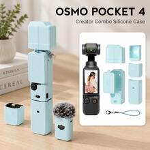 适用于 OSMO Pocket 3 Creator Combo/Xtra Muse 配件的防刮硅胶保护套，包含镜头盖和保护套 - 查看 20