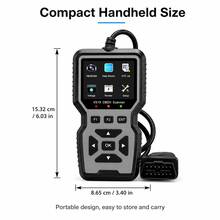 V519 OBD2 Scanner Engine Fault Code Reader Battery Voltage Tester Car Diagnostic Tool - Grey - View 2