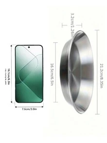 2 piezas Rejilla de acero inoxidable resistente para drenar aceite con bandeja - Cesta de malla metálica redonda plegable con bandeja de goteo, para freír aceite, lavar verduras, lavavajillas (compatible con múltiples modelos) - Multicolor - Ver 11