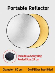 2-In-1 & 5-In-1 Foldable Photography Reflector, Portable Round Gold Silver White Black Soft Light Reflector, Suitable For Portrait, Product, Studio And Outdoor Photography, Multiple Sizes Available - one-size - View 15