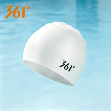 361degree 1pc 361° Ear Protection Waterproof Textured Silicone Swim Cap, High Elasticity Non-Slip Full Coverage Long Hair Swimming Cap, Unisex Adult Comfortable Bath Cap, Suitable For Pool Swimming, Beach Surfing And Water Sports - Multicolor - View 3