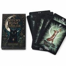 The Witch's Rune Familiar Oracle Deck With 24 Rune Cards And Guidebook Mystical Animal Spirit Divination Cards Inspired By Elder Futhark For Intuition Meditation Reflection Spiritual Guidance Rune Beginners And Oracle Readers - Navy Blue - View 8