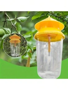 2pcs Bottle + Lid, Reusable, No Electricity, No Power Required, Suitable For Orchards, Vegetable Gardens And Bee Farms, Insect Trap, Lure Trap - A - View 5
