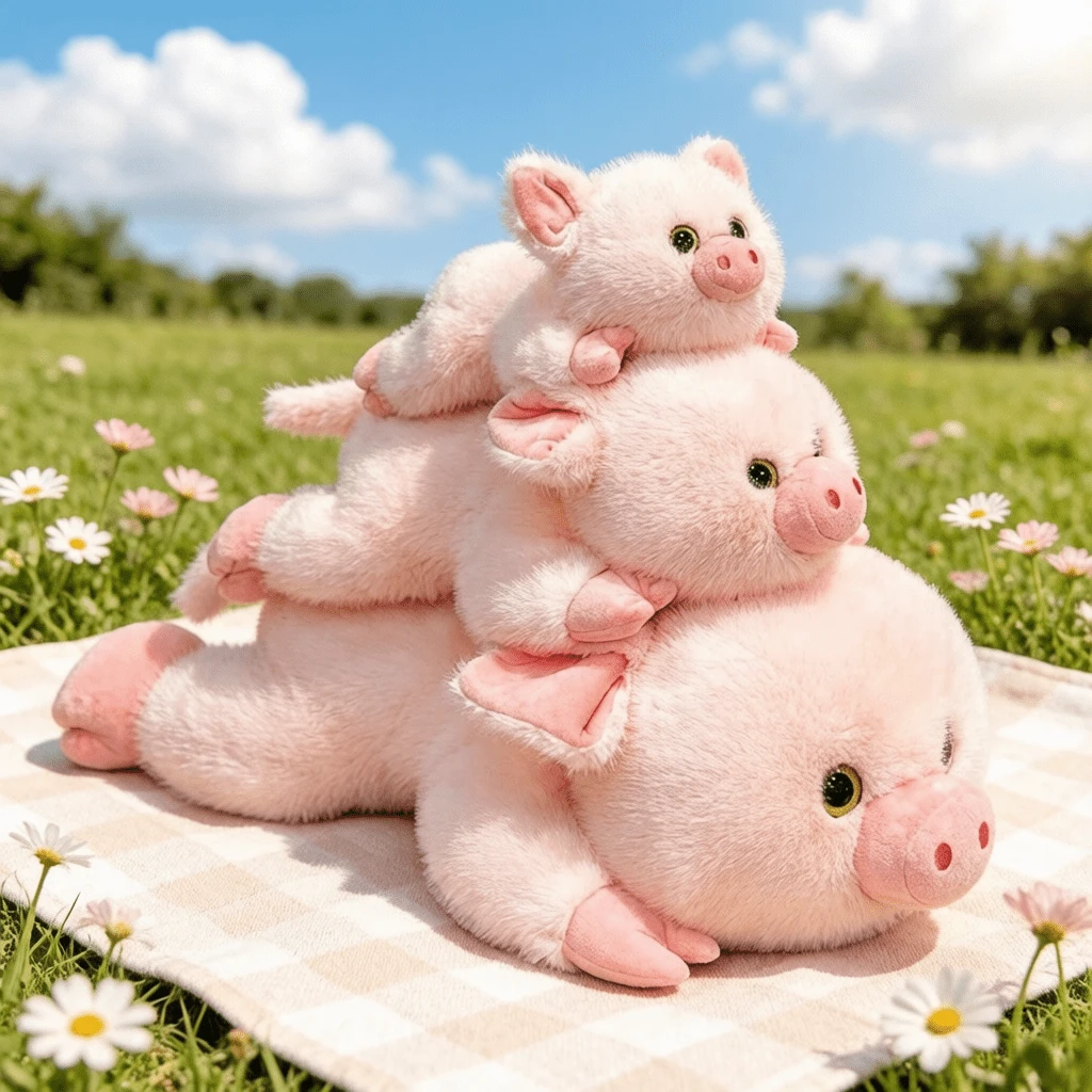 1pc 30cm/11.81in Cute Pig Plush Doll, Creative Cute Plush Pillow, Soft Heart-Shaped Cushion, Birthday, Valentine's Day Gift, Holiday Party Home Decor, Christmas Party Small Gift