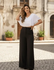 Women Pants - Black - View 1
