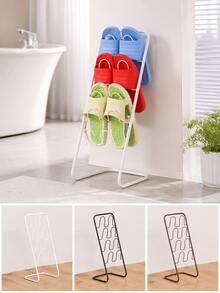 1 cái kệ đựng giày kim loại 4 tầng, kệ lưu trữ giày đứng độc lập dáng mảnh, kệ giày nghiêng tiết kiệm diện tích cho 4 đôi giày, kệ giày hẹp, phù hợp cho lối vào, phòng tắm, tủ quần áo, phòng ngủ, ký túc xá và không gian nhỏ | Kệ lưu trữ giày tiện lợi - Nhiều màu - Xem 5