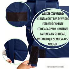 Sofá Cama Individual 190x70x15 Poliéster - Azul Marino - Ver 4