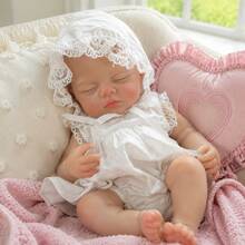 13 Inch Reborn Baby Doll For Girls, Full Body Silicone, Open Mouth Design, Children's Sleep Companion Doll, Anatomically Accurate, Perfect Birthday And Holiday Gift - Reborn - View 2