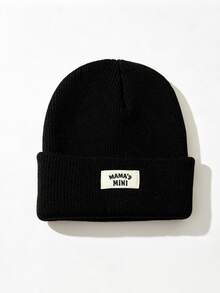 1 buah/3 buah Topi Rajut Bayi dengan Tempelan Huruf, Cocok untuk Bayi dan Balita, Hangat di Musim Dingin, Unisex, Pakaian Luar Ruangan - MultiWarna - View 10