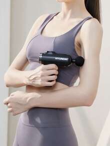 Portable Deep Tissue Percussion Massage Gun With 4 Massage Heads And 8 Speed Levels, Powerful Handheld Fascia Massager For Muscle Relaxation, Rechargeable Long-Lasting Body Massager For Neck, Shoulders, Back, Arms And Legs, Portable Recovery Tool - Multicolor - View 5