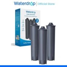 Waterdrop filtro de agua compatible con Smart, Smart+, 24233, Jura E8, E6 (3 unidades) | compatible con cafetera automática Jura, con cartucho filtrante RFID, previene depósitos de cal (3 unidades) - 3 - Ver 2