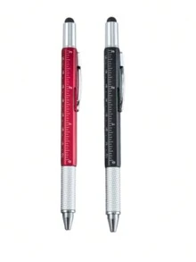 Multifunctional 6-In-1 Tool Pen, Pocket Metal Practical Pen With Ruler, Stylus, Screwdriver Bits, Portable Keychain Small Tool Pen, Suitable As Gift For Men, Engineers, Repairmen - Sets - View 14