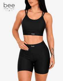 Women's Non-See-Through Shaping Gym Wear With Padding - 藍色 - 查看 2