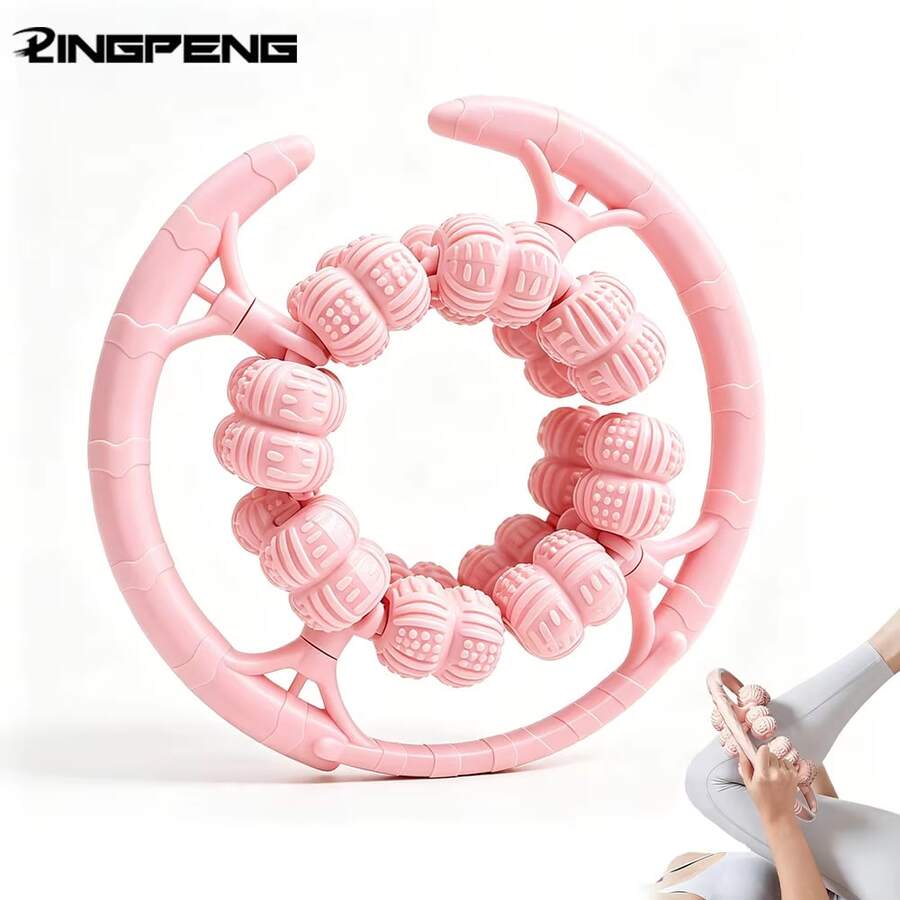 LINGPENG 32 Wheel Leg Massager Ring Leg Clamp Roller Leg And Calf Muscle Exercise Home Fitness Relaxation Leg Slimming Tool - Multicolor - View 1