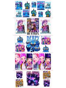 DOBBLE K-Pop Style Halloween UV DTF Cup Wrap Transfer Sticker, Colorful Decal For Glass Cups, Tumblers And Water Bottles, DIY Drinkware Decoration, 23 X 11 Cm - View 11