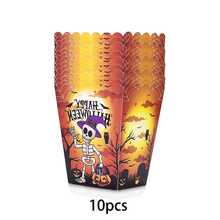 10/20/50Pcs Halloween Party Popcorn Boxes, Ghost Pumpkin Skull Bat Pattern Snack Containers, Disposable Candy Treat Boxes For Halloween Celebration, Trick Or Treat, Movie Night Party Decorations And Event Supplies - View 14