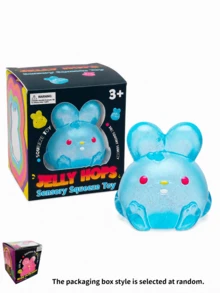1 buah Mainan Kelinci Squishy Berkilau dalam Kotak, Mainan Pereda Stres Kelinci Kristal Transparan, Lembut, Elastis, dan Memantul Lambat, Cocok untuk Anak-anak, Remaja, dan Dewasa, Suvenir Pesta, Pengisi Tas Hadiah, Hadiah Kelas, Hadiah Ulang Tahun - MultiWarna - View 9