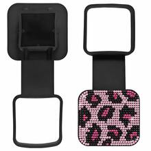 Shiny Crystal Pull Ring Decor Car Trailer Hitch Cover, Rhinestone Trailer Hitch Cover Universal Pickup Square Mouth Plug, Rhinestone Car Tail Decoration Cover - A - View 4