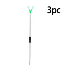 Aluminum Alloy Silver Telescopic Fishing Rod Holder, Sea Fishing Rod Holder, Y-Shaped U-Shaped Long Rod Stand, Simple Hand And Sea Dual-Use Fishing Stand, Suitable For Surf And Catfish Fishing, Perfect For Outdoor Fishing And Beach Trips, Beach Enhanced Equipment - Multicolor - View 13