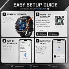 SENBONO 男士重型 GPS 智慧手錶，適合戶外運動，健身追蹤器，多種運動模式，全天健康與睡眠監測，1200mAh 電池，手電筒，GPT，訊息通知，天氣同步，兼容 iOS 與 Android - 查看 8