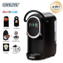 CAFELFFE 6-In-1 Capsule Coffee Machine|20 BAR|Hot & Cold Brewing|Compatible With D*|N*|K* Capsules|ESE|Ground Coffee|Tea|Automatic Pressure Release|Electromagnetic Valve|Visual LCD Panel|7-Level Water Adjustment|600ml Removable Water Tank - EU F Type Plug(220-240V) - View 11