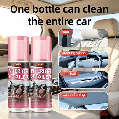 Car Interior Polishing Agent | Interior Detailer Spray, Leather & Plastic Renovator For Auto Dashboard Seats