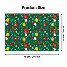 35/70pcs Random Color Cartoon Christmas Wrapping Paper(Includes Stickers), Thick Durable Paper, Christmas Tree And Reindeer Printed, For Gift Wrapping And Wall Decoration, Xmas Holiday Gift Packaging Additions - Multicolor - View 4