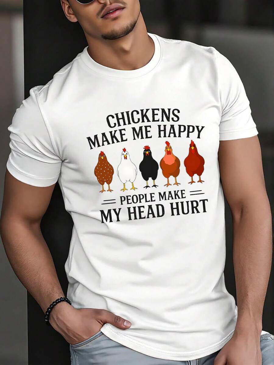 Men T-Shirts - White - View 1