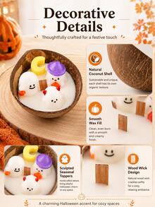 Halloween Pumpkin Scented Candle Gift, Aromatherapy Decor, Home Decoration, Party Decoration - A - View 7