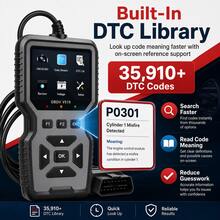 V519 OBD2 Scanner Engine Fault Code Reader Battery Voltage Tester Car Diagnostic Tool - Grey - View 5