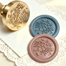 1 Buah Kepala Stempel Lilin Motif Telinga Gandum (TANPA Gagang) - Stempel Lilin untuk Undangan Pernikahan - Stempel Lilin untuk Kemasan Hadiah - bulir gandum - View 6