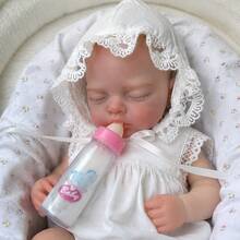13 Inch Reborn Baby Doll For Girls, Full Body Silicone, Open Mouth Design, Children's Sleep Companion Doll, Anatomically Accurate, Perfect Birthday And Holiday Gift - Reborn - View 5
