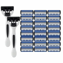 6-Layer Stainless Steel Shaver, Men's Classic Shaver Blade, Detachable And Reusable Shaver - Multicolor - View 17