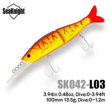 Seaknight SK042 100mm 13.5g Floating Hard Bait Small Fish Lure, Realistic Design, Suitable For Bass, Pike, Trout Freshwater And Saltwater Fishing Tackle - Multicolor - View 5