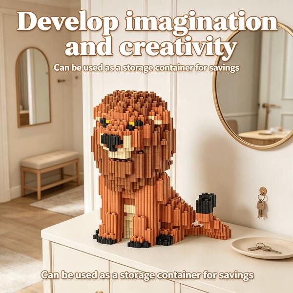 This 1897-Piece Building Block Lion Is Adorable And Cute, Making It A Perfect Gift For Couples And Parents. The Assembly Difficulty Is High. It's An Ideal Gift For Christmas, Halloween, And The Back-To-School Season.