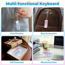 1pc Stress Relief Keychain Fidget Toy, Keyboard Key Design, Finger Press Keychain, Calming Tool, Random Color, Focus And Relaxation Halloween/Thanksgiving/Christmas Gift, Easter Gift - Multicolor - View 2