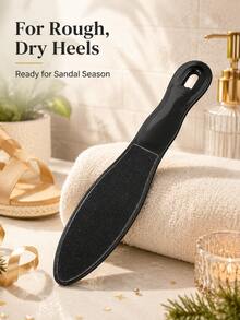 Foot File Pedicure Tool, Manual Heel Rasp, Foot Care Callus Remover, Ergonomic Handle, Black Matte Foot Brush, Heel Care Tool, Suitable For Home SPA Bathroom, Portable Travel Beauty Accessory, Self-Care Gift - Multicolor - View 4