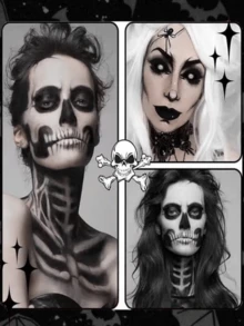 beauty glazed Halloween 2-Piece Lip Liner And Body Paint Stick Set, Waterproof And Smudge-Proof, Long-Lasting Makeup Effect, Makeup Gift Box For Creating Exquisite Facial And Lip Looks - B218#119+B132#101 - View 9