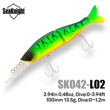 Seaknight SK042 100mm 13.5g Floating Hard Bait Small Fish Lure, Realistic Design, Suitable For Bass, Pike, Trout Freshwater And Saltwater Fishing Tackle - Multicolor - View 4