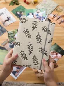 1pc Photo Album, 200 Creative Large-Capacity Interwoven Family Photo Album, 6-Inch Fabric Surface, Suitable For Decoration In Family Rooms, Living Rooms, Offices, Mother's Day Gift, Spring Gift - Multicolor - View 9